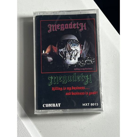 Megadeth Killing is My Business 1985 COMBAT MXT 8015 Cassette Tape New Sealed - Picture 1 of 6